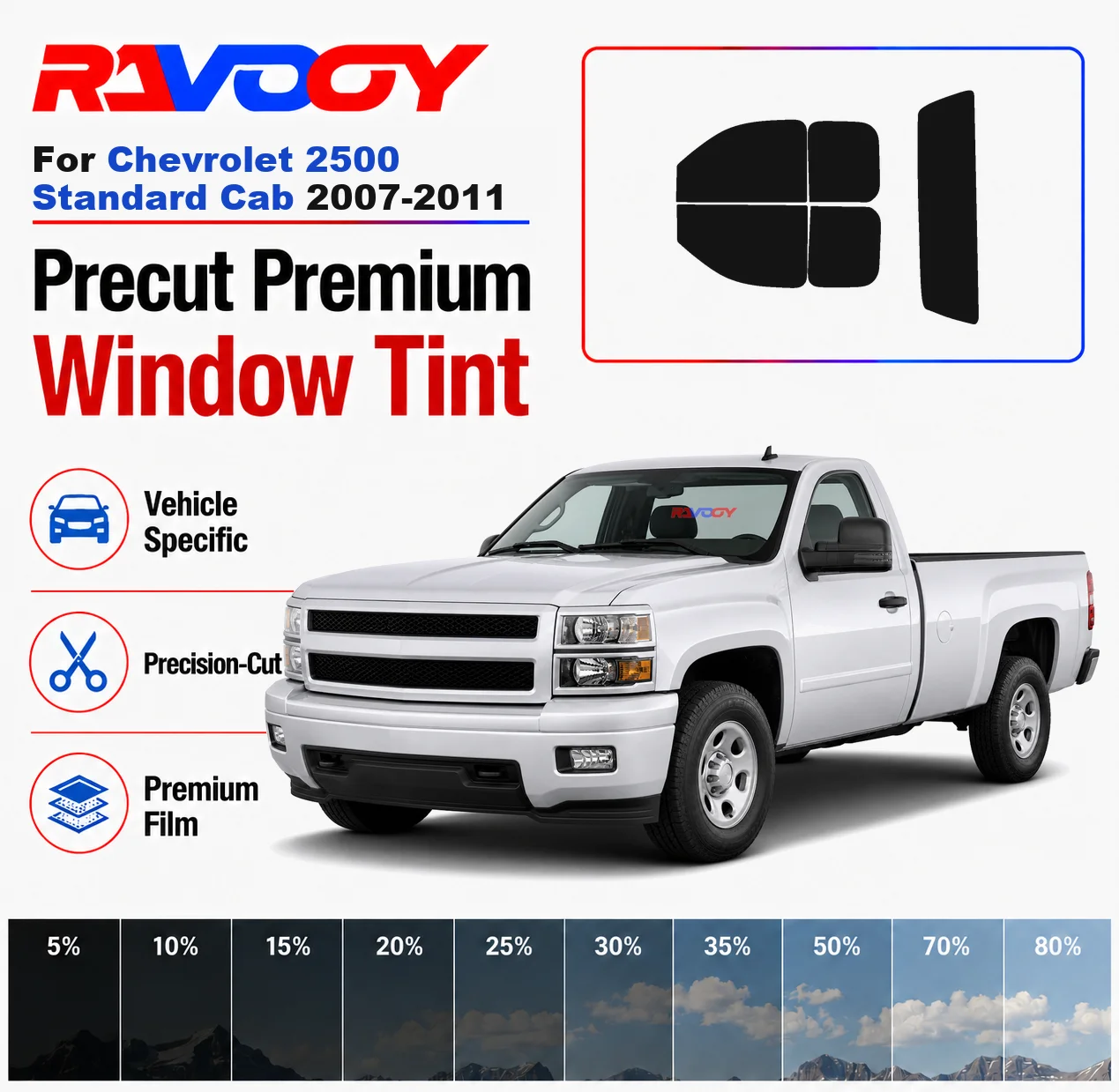 premium-precut-window-tint-kit-front-rear-windows-rear-windshield-for-chevrolet-2500-standard-cab-2007-2011-nano-ceramic-film