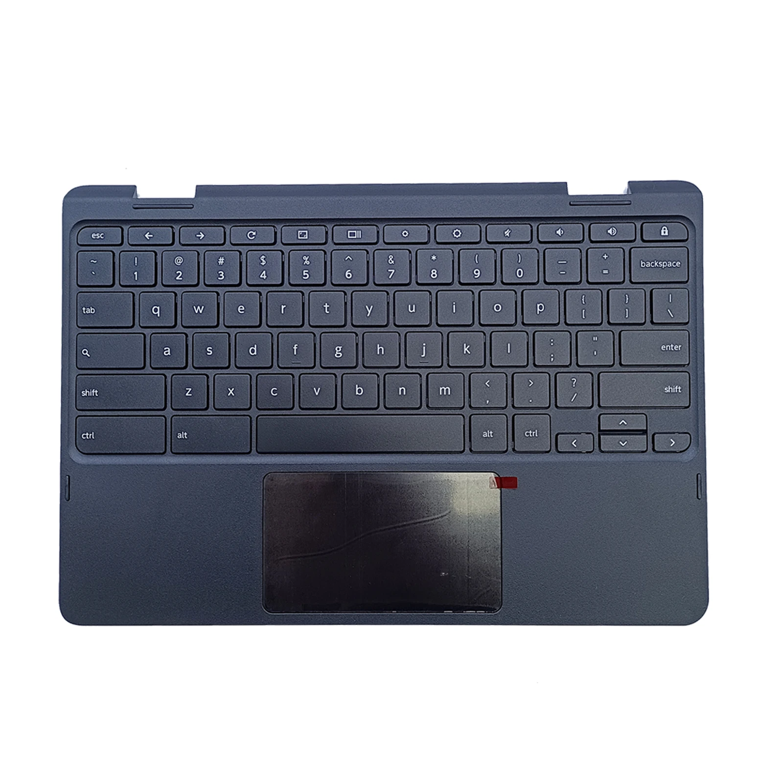 حافظة علوية جديدة للكمبيوتر المحمول أو Palmrest مع لوحة مفاتيح ولوحة لمس لجهاز Lenovo Chromebook 300E 1st Black 5CB0Q93995