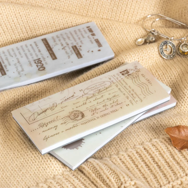 6-types Koffie- en poëzieserie zegel koffie thema Scrapbooking Materiaal handgemaakt Dagboek Album Junk Journal Supplies