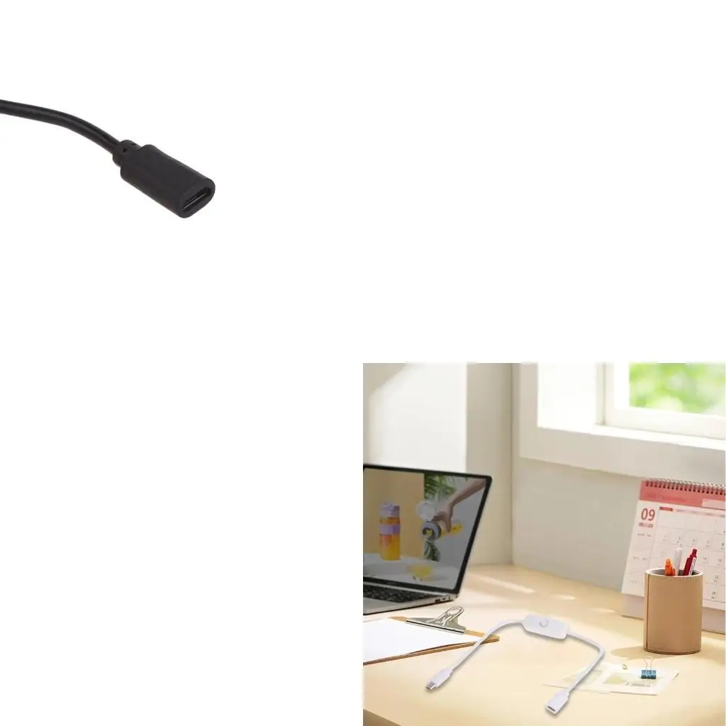 Cable micro USB, cable extensión micro USB a macho con interruptor 501 botones