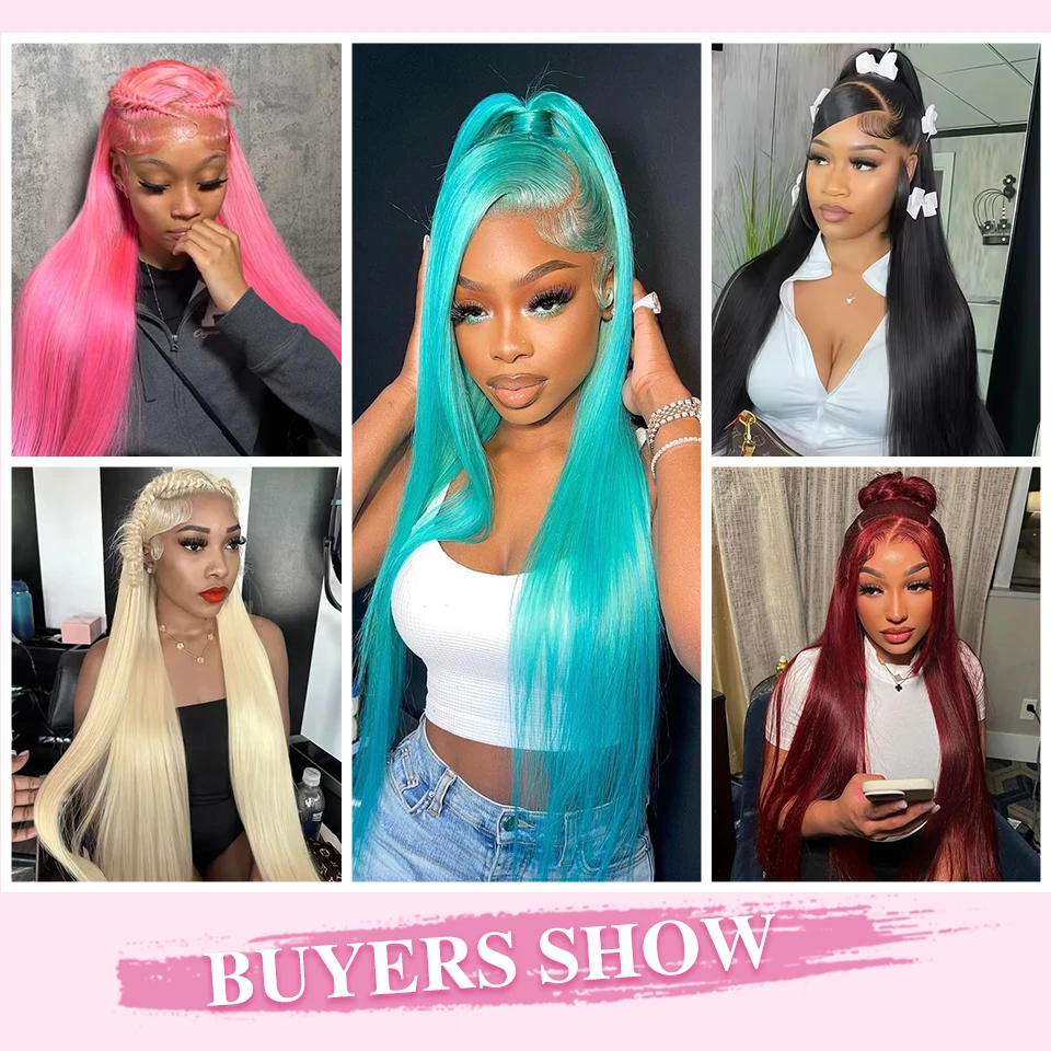 Ombre Brown 13x6 Synthetic Lace Frontal Wig For Women 30 Inch Long Silky Straight Lace Front Wig High Quality American Afro Wigs