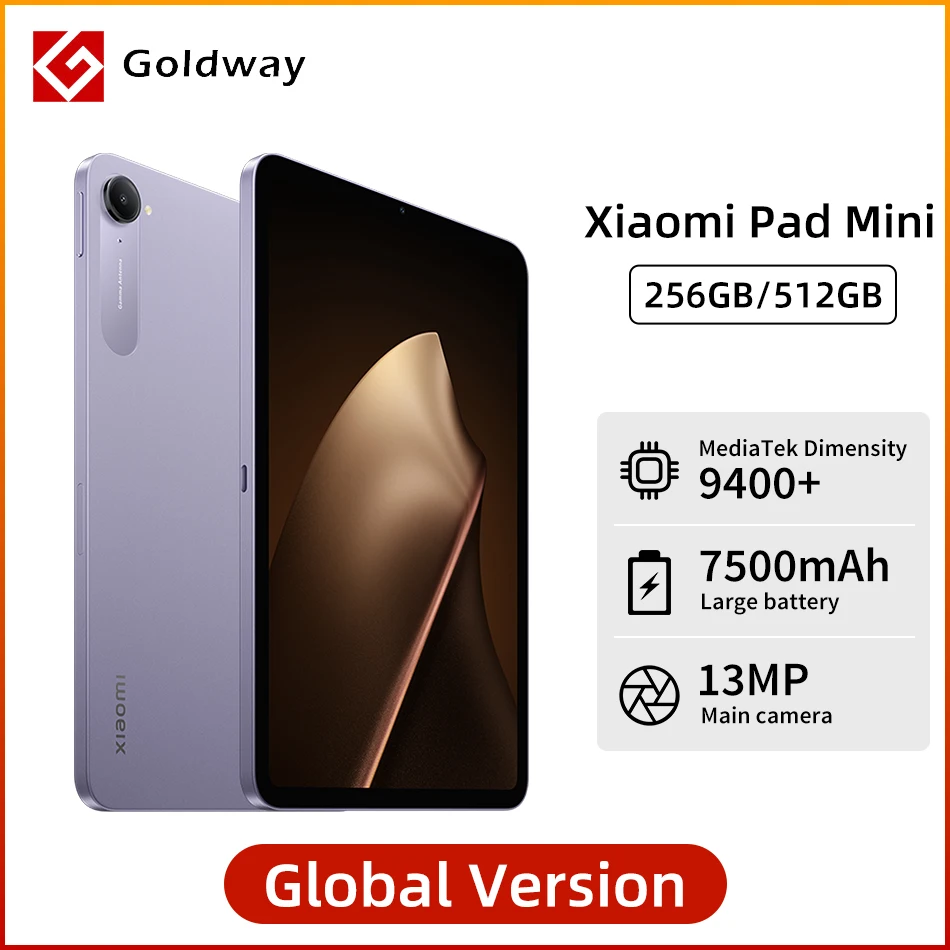 الإصدار العالمي من Xiaomi Pad Mini 8.8 بوصة 3K 165 هرتز أبعاد العرض 9400+ Mi Tablet بطارية 7500 مللي أمبير في الساعة 67 وات HyperCharge