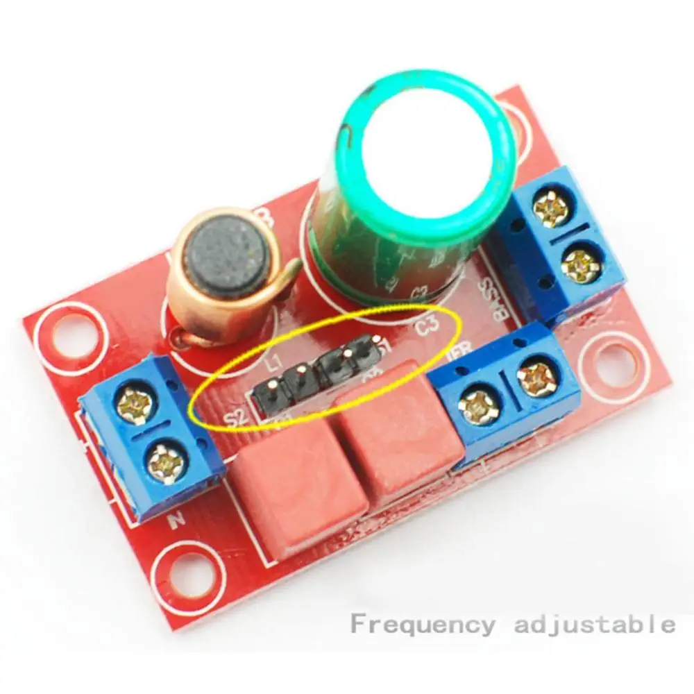 Stable Treble Bass Easy Install Adjustable Speaker Crossover Filter Audio Frequency Divider 2 Way DIY