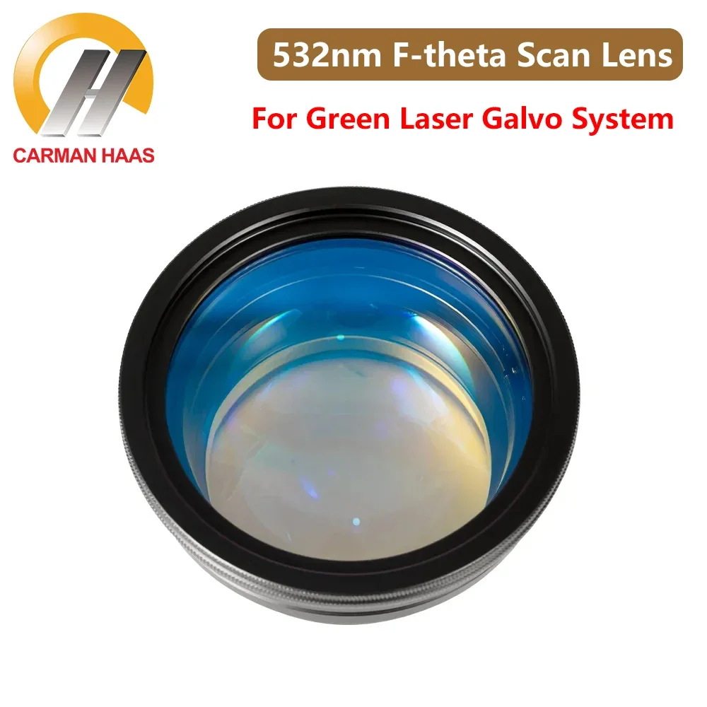 CARMANHAAS 532nm F Theta Lens Fiber Scanner Laser Lenses Scan Lens 70x70mm 110x110mm 220x220mm for Green Laser Marking