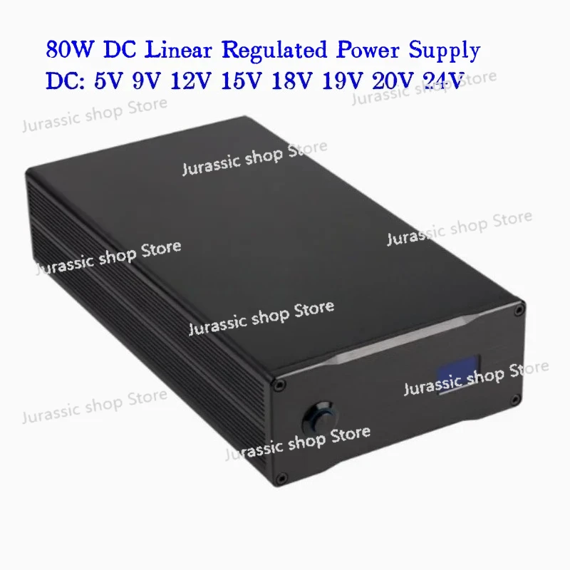 

80W DC Linear Regulated Power Supply Audio 80VA Linear PSU DC 9V 15V 19V 20V 24V for HDD NAS Router