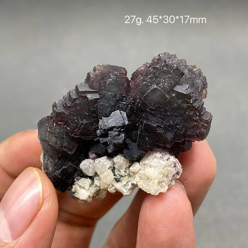 100% Natural China shangbao Vitreous Transparent Fluorite Specimen Calcite Healing Crystal Stone