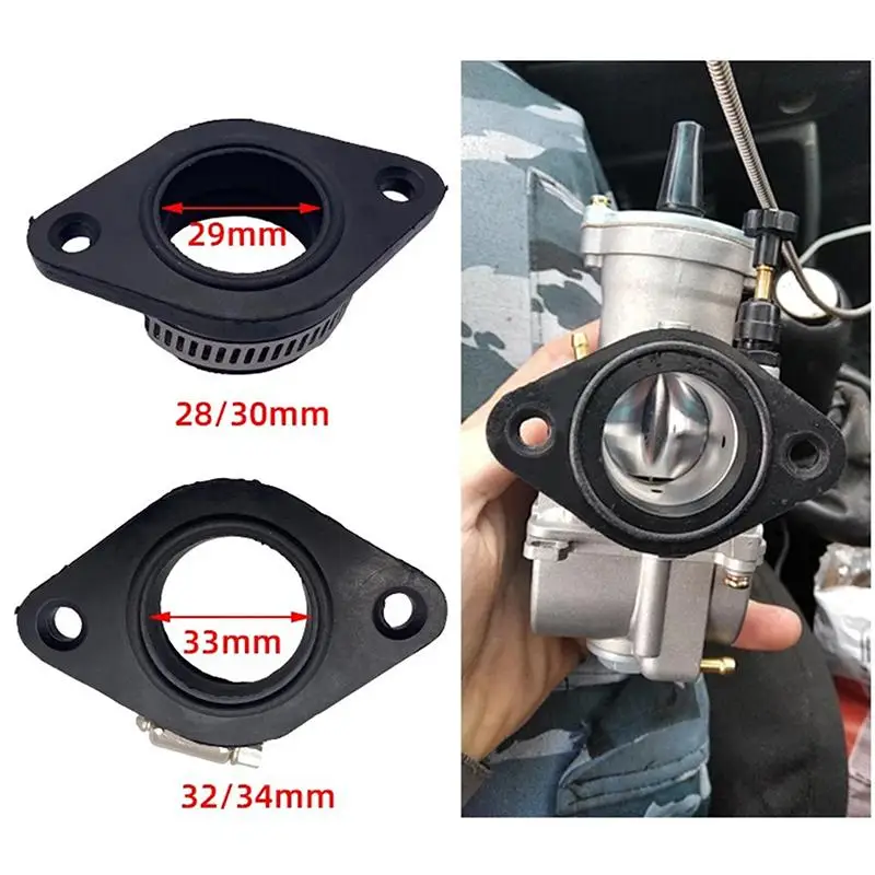 New Motorcycle Pit Dirt Bike Carburetor Adapter Mainfold Pipe For VM24 21 24 26 28 30 32 34mm PE28