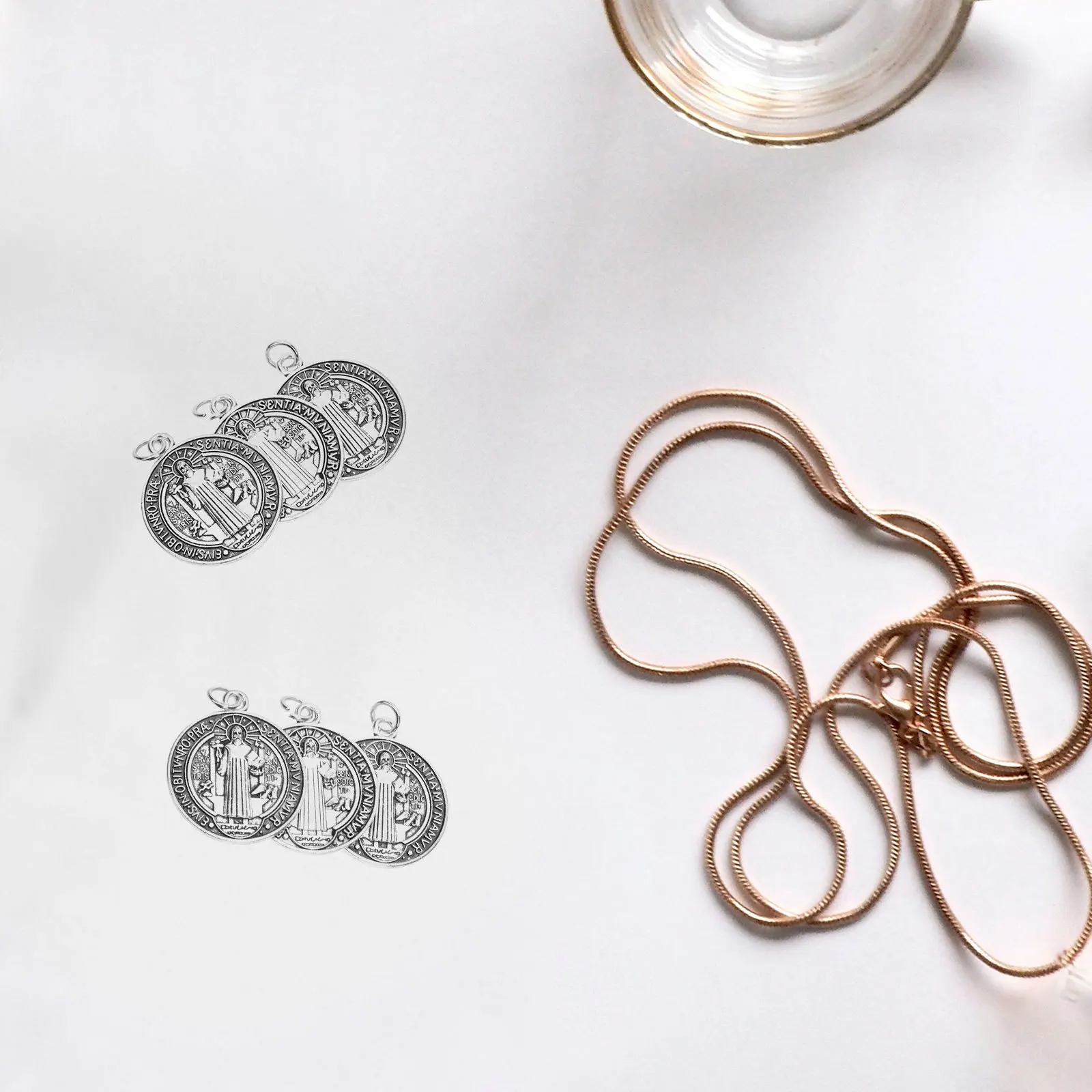 

12 шт., металлический кулон, подвески, святое ожерелье, брелок, сделай сам, изготовление ювелирных изделий, христианский подарок, декоративное украшение