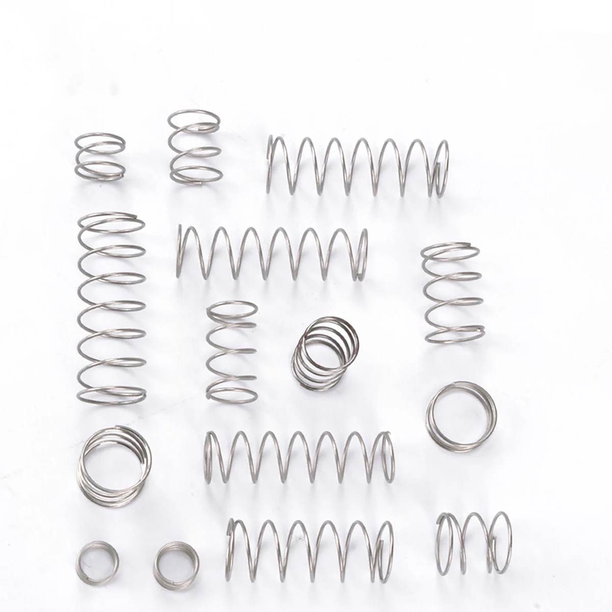 10pcs 0.2mm Stainless Steel Micro Compression Spring Repair Small Compressed Pressure Rotor Return OD 1.5 2 2.5 3 4mm L 5-50mm