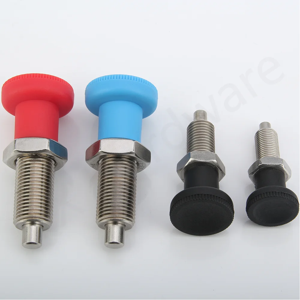 QX219 High Quality Index Plunger Carbon Steel Stainless Steel Return Type  Spring Screw Lock Pin M10 M12 M16 M20