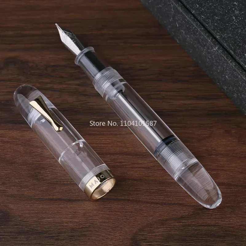 MAJOHN C4 Transparent Leak proof Large Capacity Pen Holder Ink Storage Universal Business Writing Color Ink Iridium Pen