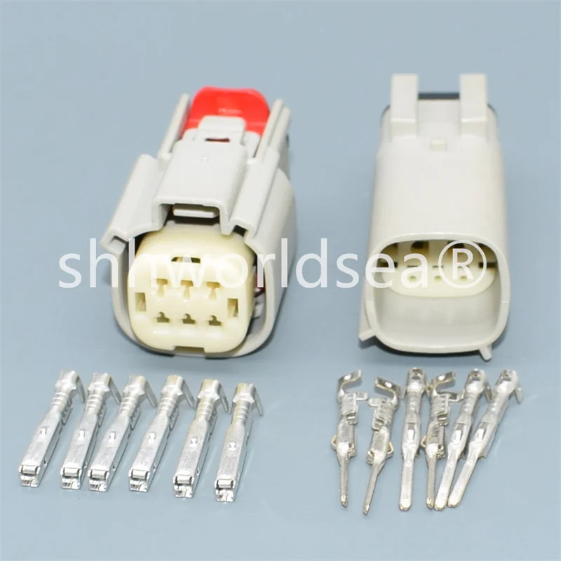 1/100Sets 6 Pin Way Auto Connector With Wires Automotive Plug For Car Ford 33472-0602 33482-3602