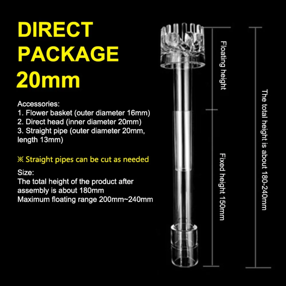 Inflow Outflow Aquarium Water Plant Tank Filter Surface Plastic Pipe Fish Tank Degreaser Film Remover Tank Filter Cleaning