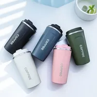 510ML Travel Stainless Steel Coffee Cups Thermal Mug Leak-Proof Thermos Cups Bottle Tea Coffee Mug Vacuum Flask Insulated Cups