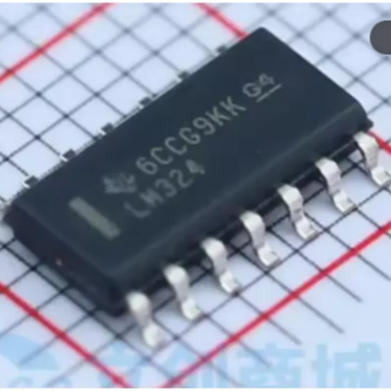10PCS M324DR LM324N Quad Operational Amplifier SOIC-14 DIP-14 32V General Purpose Op-Amp Original