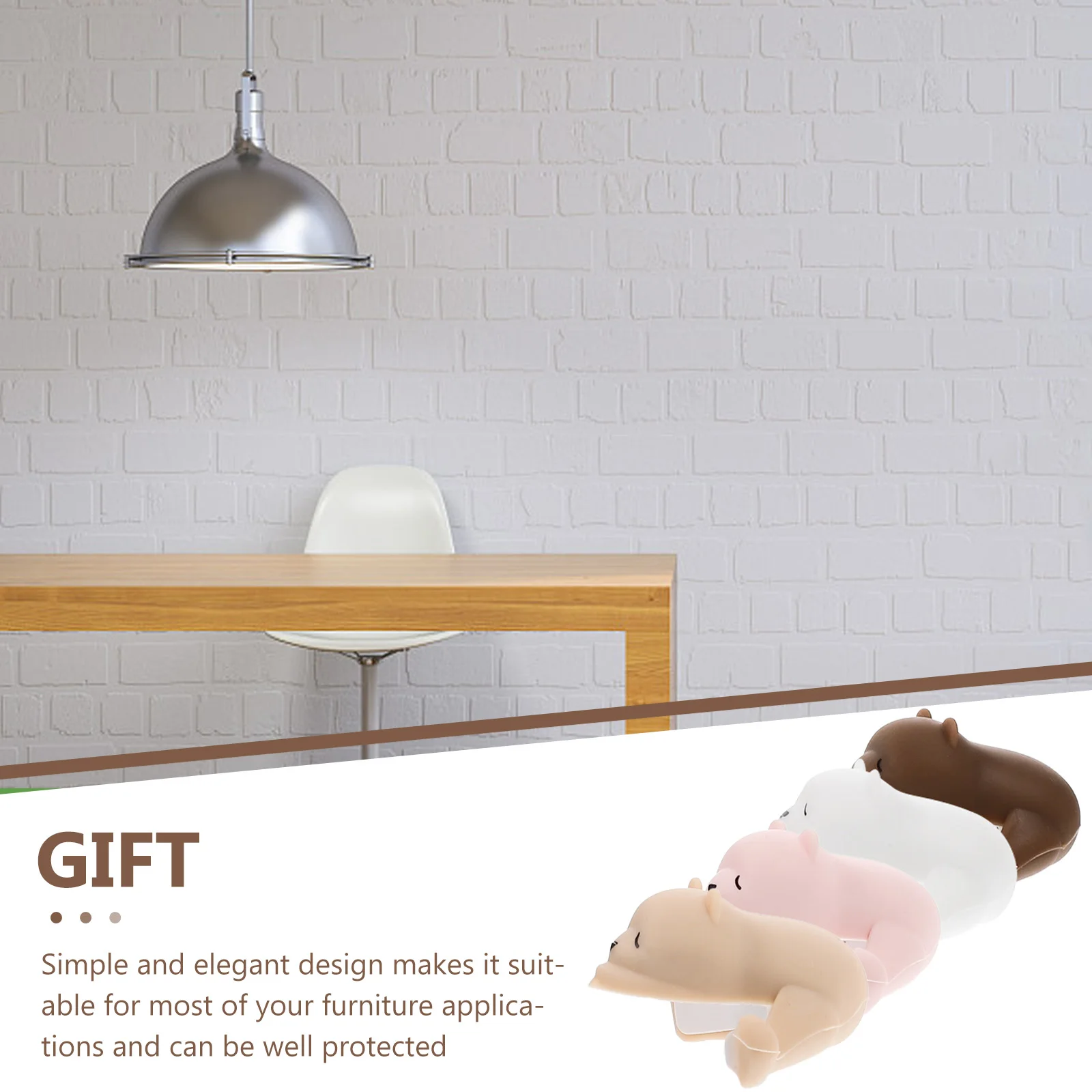 

4 Pcs Anti-collision Corner Bumper Guards Table Cute Desk Indoor