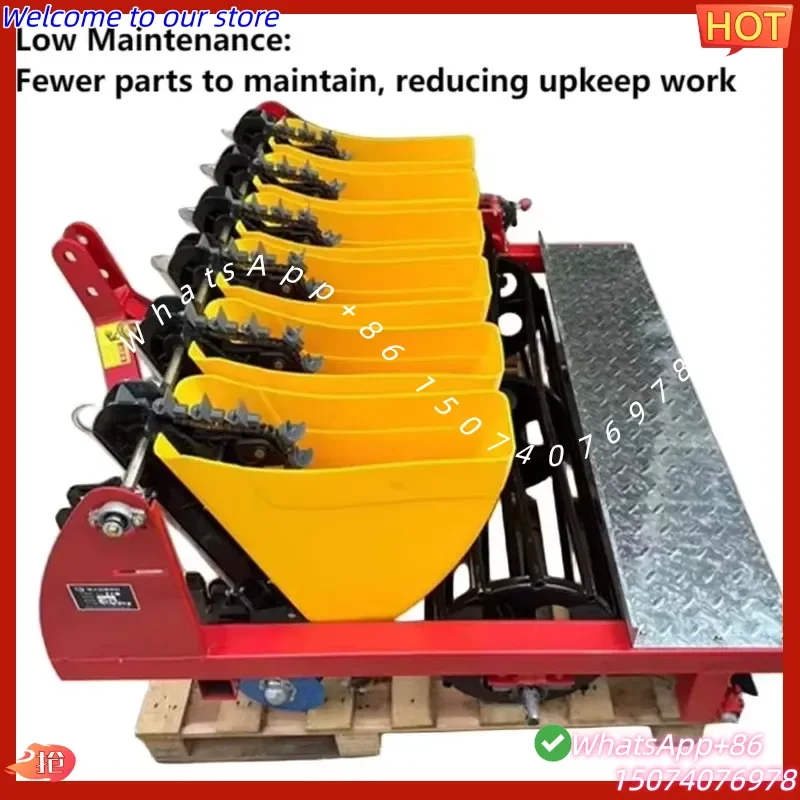2026 High Performance Manual Tractor-Mounted Garlic Sowing Seeder Machine Grain Drill Planter Farm New Condition Core Motor