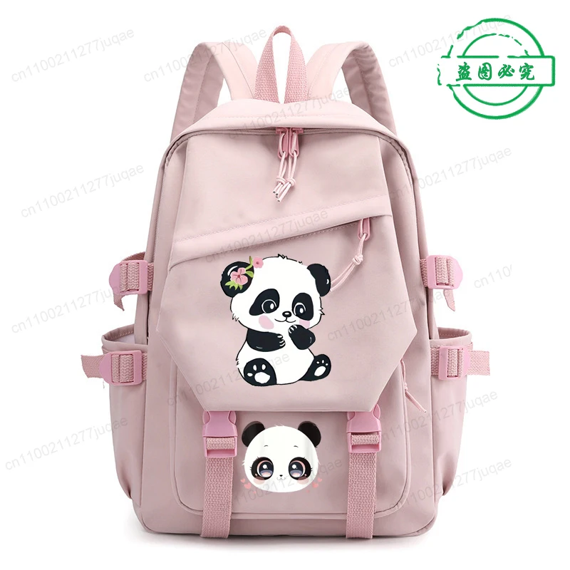 

Kawaii Panda Backpack, Fashionable Casual Backpack, College Student Schoolbags,back To School Bagpack,anime Cartoon Mochilas