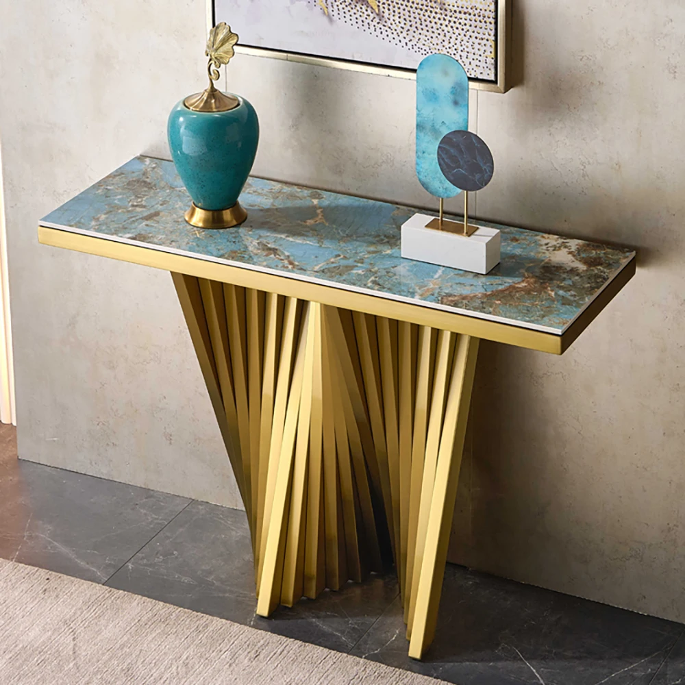 

Minimalist Design Console Table Beauty Nordic Glamour Living Room Console Table Metal Aesthetic Tisch Wohnzimer Home Furniture