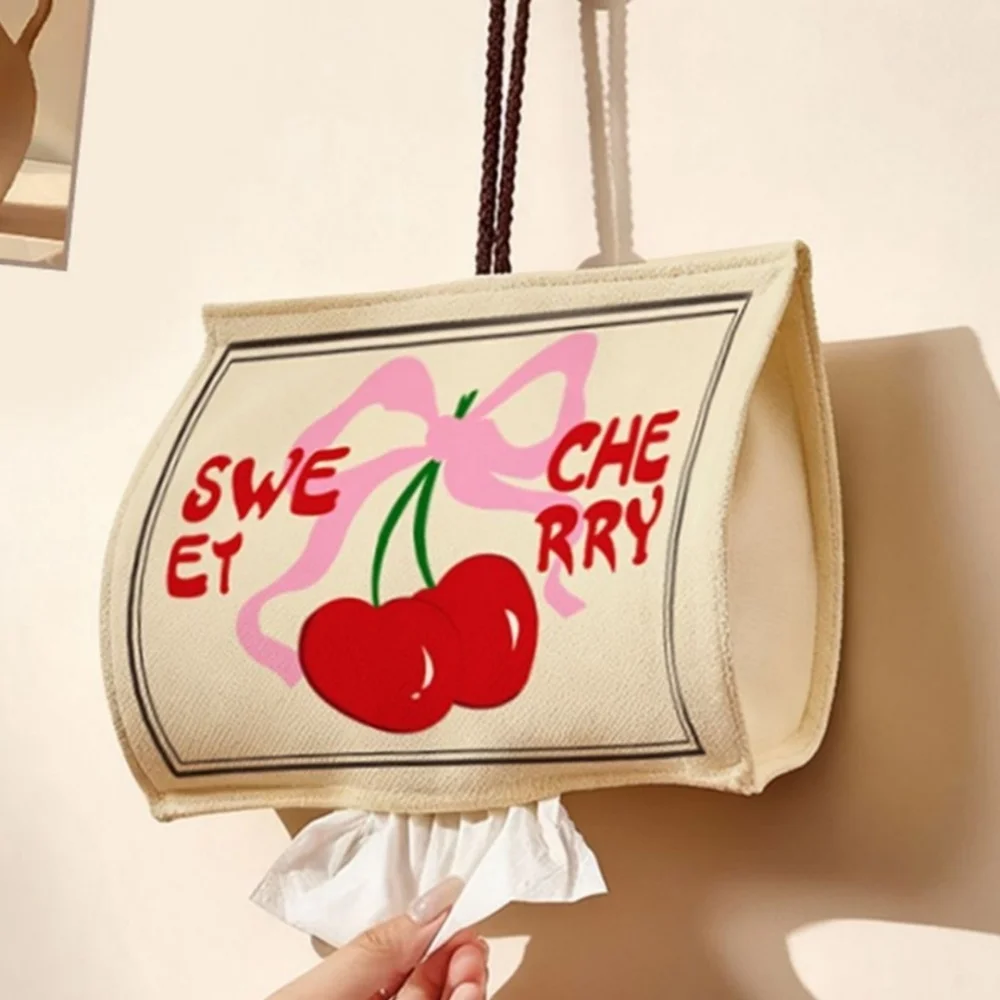 2026 السنة الجديدة الثروة الازدهار الحائط الأنسجة صندوق معلق قماش الأنسجة حقيبة مناديل مبللة القابلة للإزالة المناديل حامل الورق