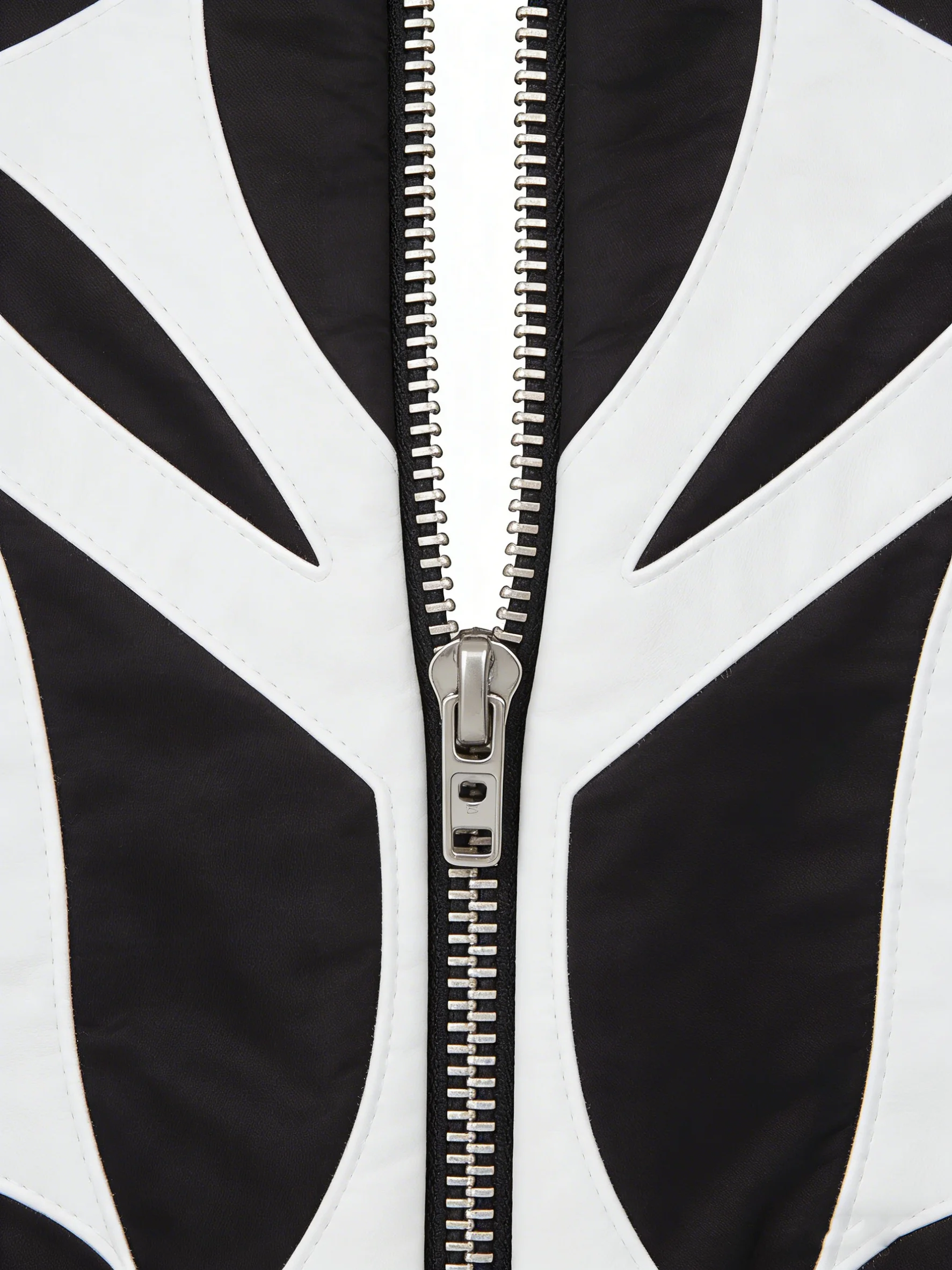 Übergroße NY-Grafik-Jacke mit Stehkragen, mehreren Reißverschlüssen, Vintage-Streetwear, wattierter Mantel, Y2K Hip-Hop Casual Moto – Detail 16