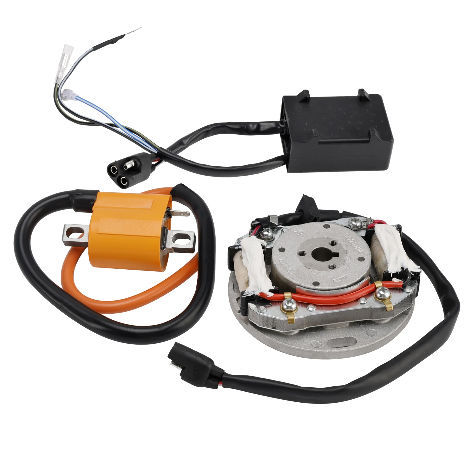 Bobina de encendido del encendedor del volante del estator CDI eléctrico Topteng 32900-20420 apto para Suzuki RM125 RM250 RM465 RM500 1974-1985 1986