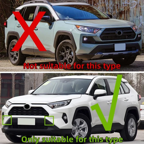 Imagen 2 del producto Juego de 4 Uds de tapa de cubierta de ojo de gancho de remolque de parachoques delantero de coche para Toyota RAV4 RAV 4 XA50 2019 2020 2021 2022 2024