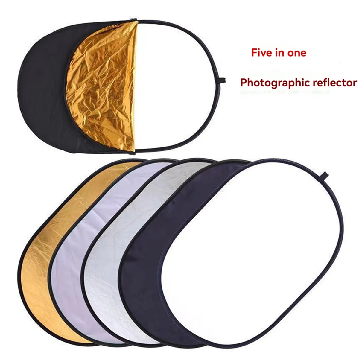 X64A_60x90 cm Riflettore fotografico portatile 5 in 1