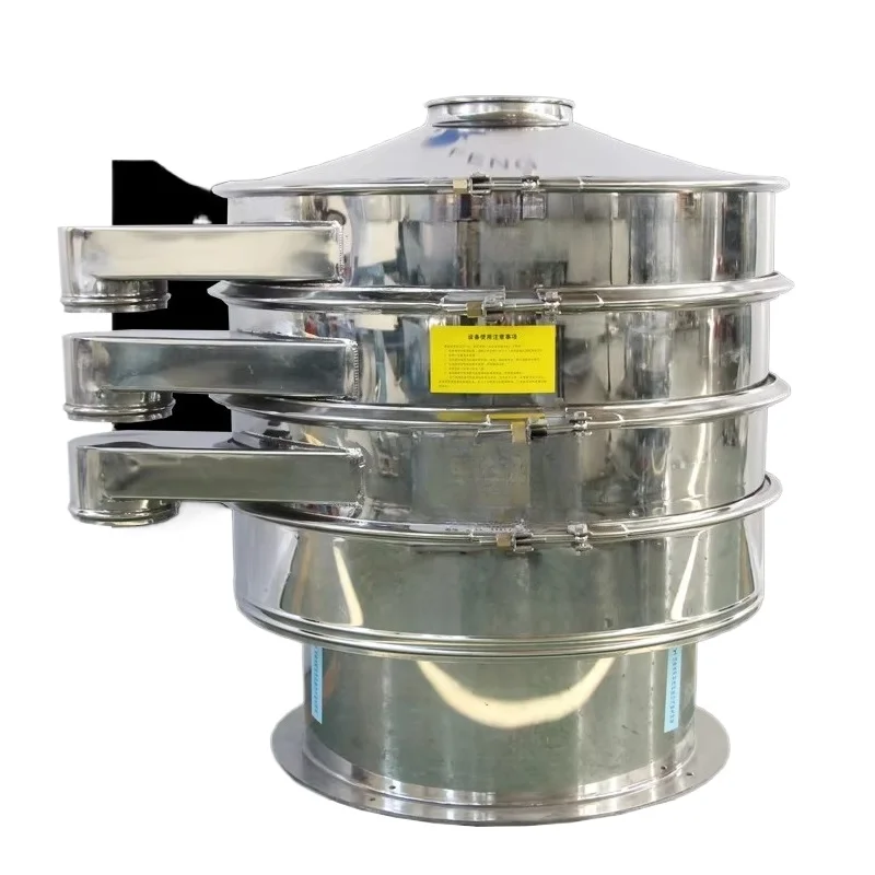 Seed Processing Rotary Vibrating Screen - Sieves Wheat, Corn & Soybean Seeds, Removes Impurities for Grain Cleaning & Grading