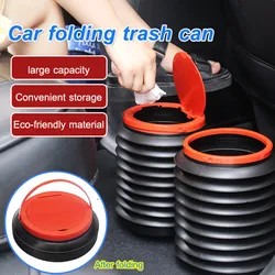 Folding Telescopic Trash Bin Car Interior Organizer Rubbish Container Umbrella Storage Multifunctional Waterproof Garbage Can