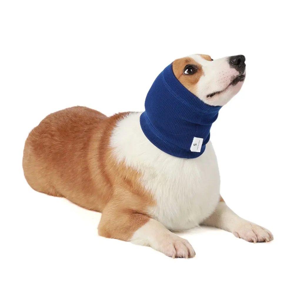 Pet Soothing Headgear Dog Scarf Relieves Anxiety Warm Bib Pet Bath Hair Blow Out Ear Muffs Noise And Stress Reduction Headband