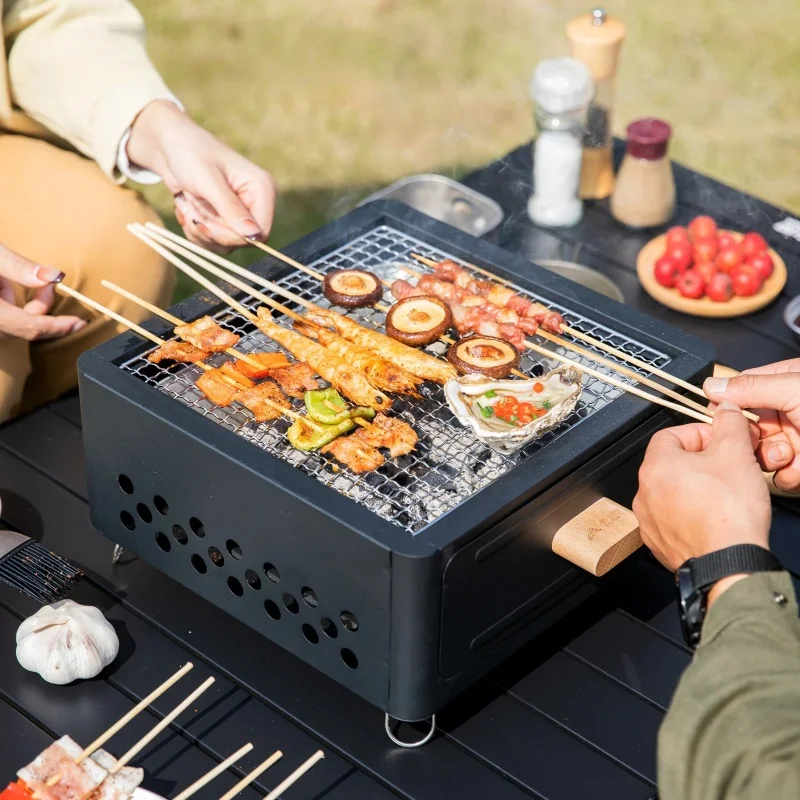 multi-functional-camping-stove-outdoor-portable-household-grill-burner-picnic-charcoal-non-stick-stove-for-camping-bbq