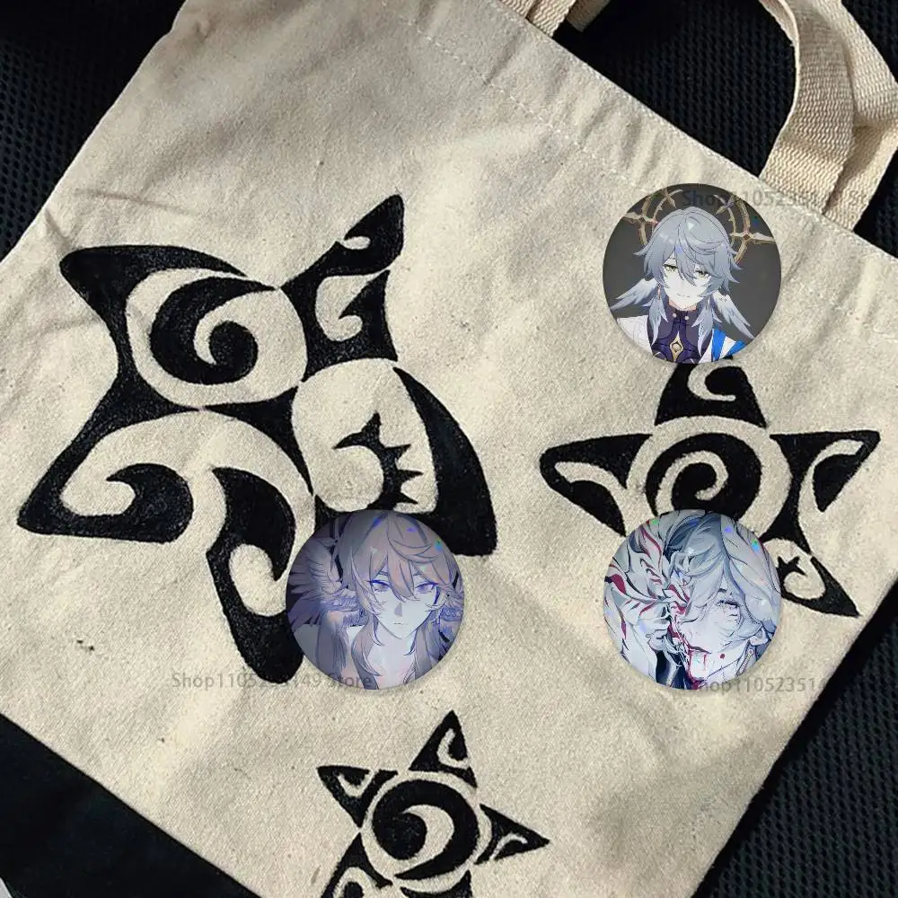 Sunday Game Honkai Star Rail  Badge Stage Brooches on Backpack Clothes Handmade Round Enamel Pins for Jewelry Gift Bag Accessory