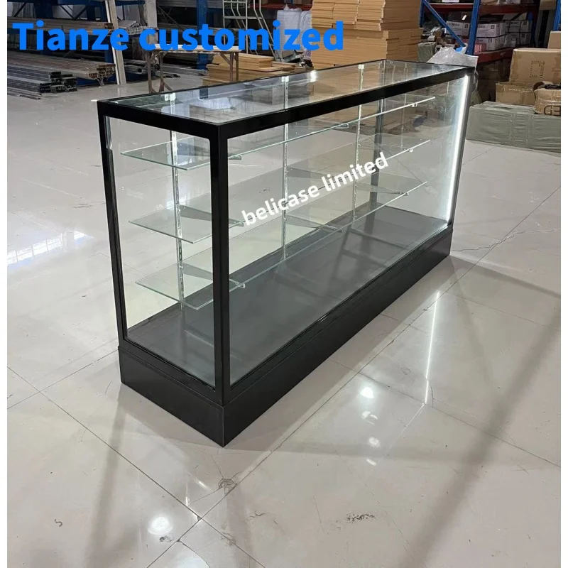 

（customized）70" Full ExtraDisplayStanding Display Counter Retail Book Convenience Store Glass Display Showcas