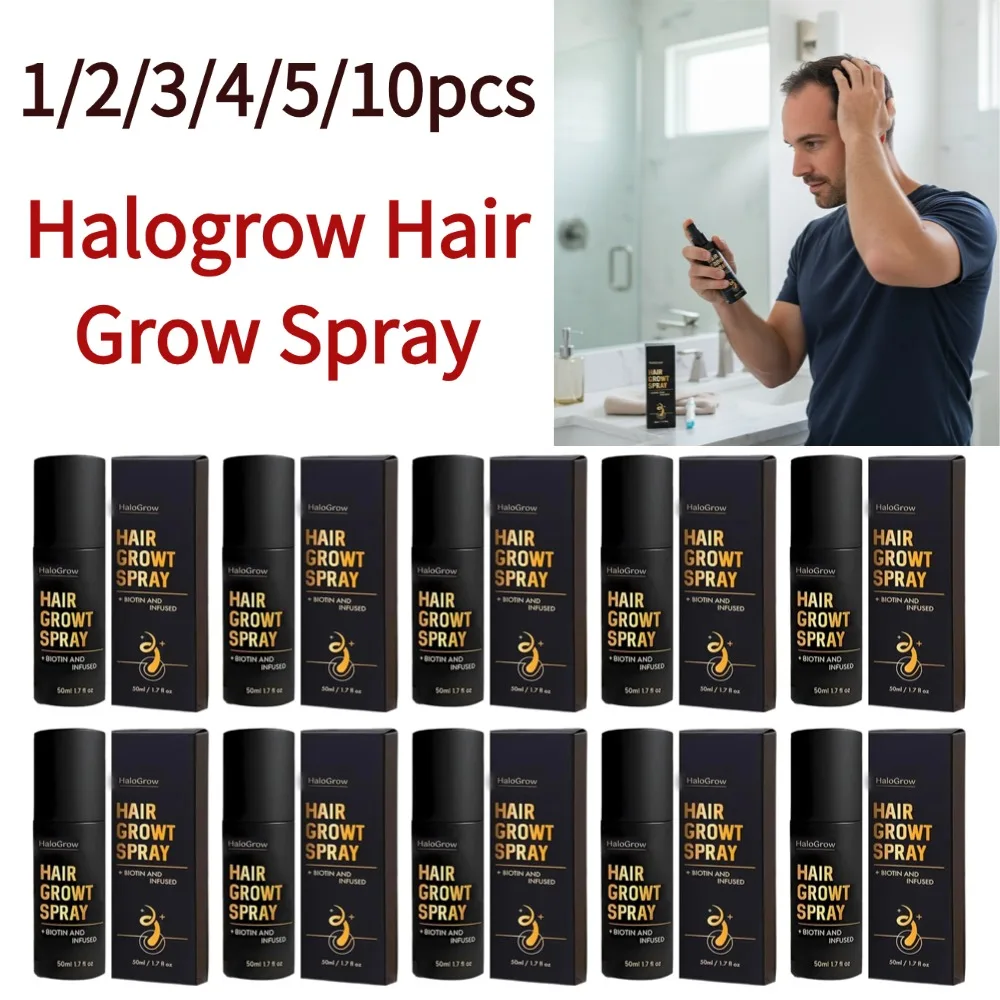

1/2/3/4/5/10PCS Halogrow Hair Grow Spray Fast Serum Spray Anti Hair Loss Prevent Baldness Scalp Beauty Hair Care Products
