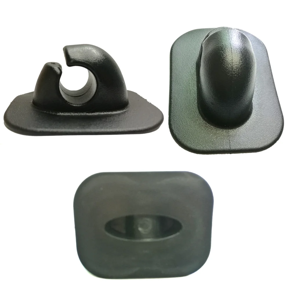 2pc Inflatable Boat Rowing Pole Paddle Clips Holder PVC Mount Patch Dinghy Kayak Canoeing Rafting Round Single Hole Rope Buckle