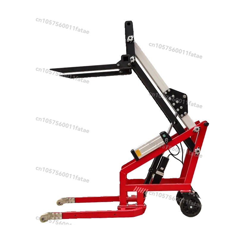 

Portable electric hydraulic forklift crankarm loading and unloading truck forklift small flexible stacking lift manual truck