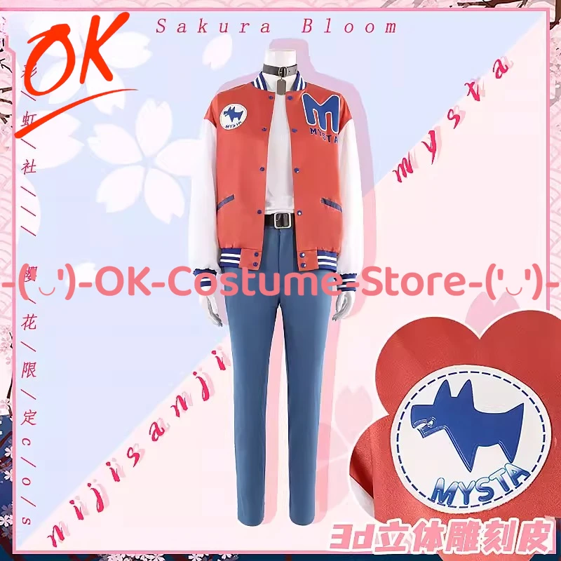 

[Customized Size] NIJISANJI Virtual YouTuber Luxiem Sakura Bloom Mysta Rias Cosplay Costume Anime Outfit Carnival Party Uniform