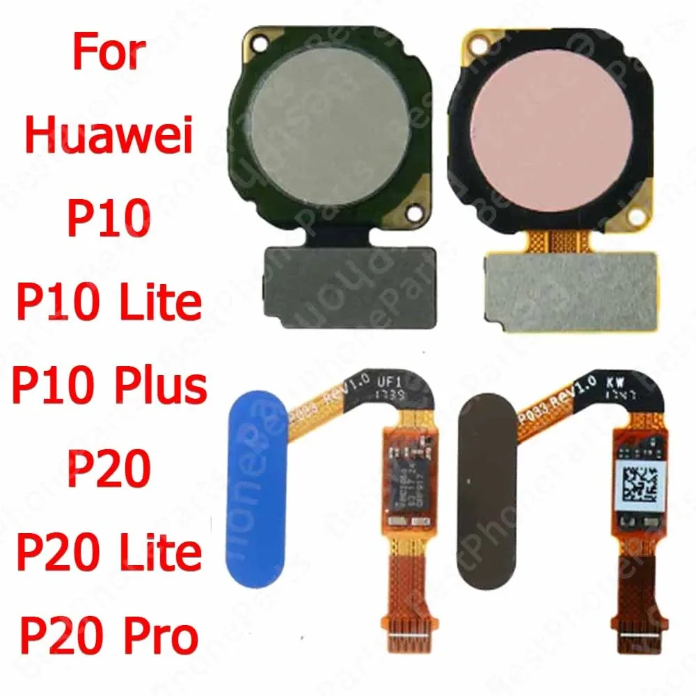 New Fingerprint Sensor For Huawei P20 Pro P20 Lite P10 Plus Return Key Finger Print Scanner Touch Menu Flex Cable