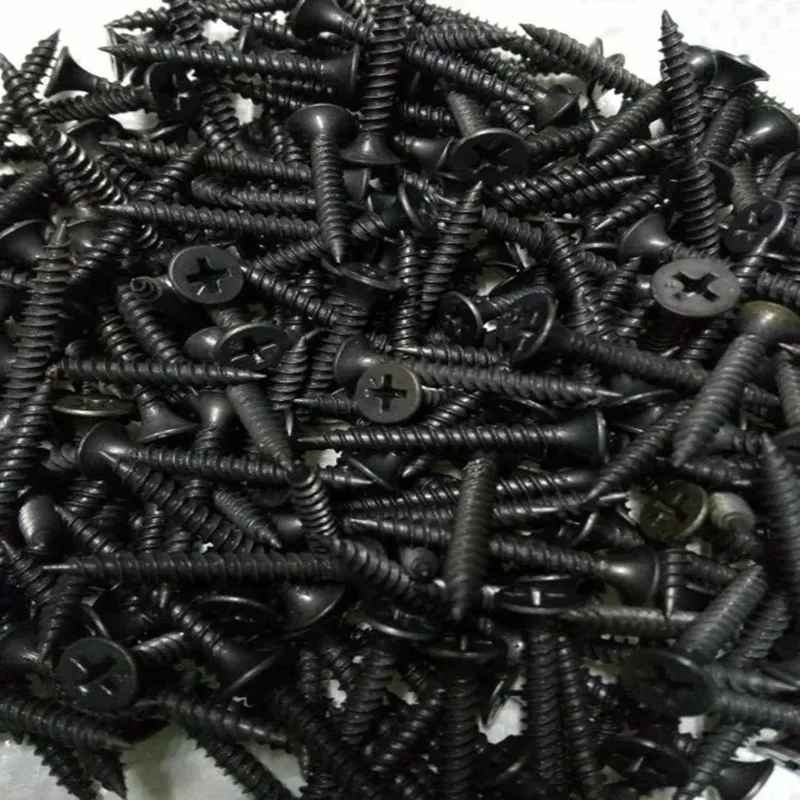 Factory Hot Sales Customizable Bulk High Strength Self-Tapping Dry Wall Nails Black Countersunk Woodworking