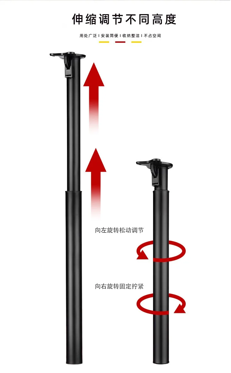 Folding and lifting table legs Adjustable foot bracket Retractable desk computer table dining bar legs support