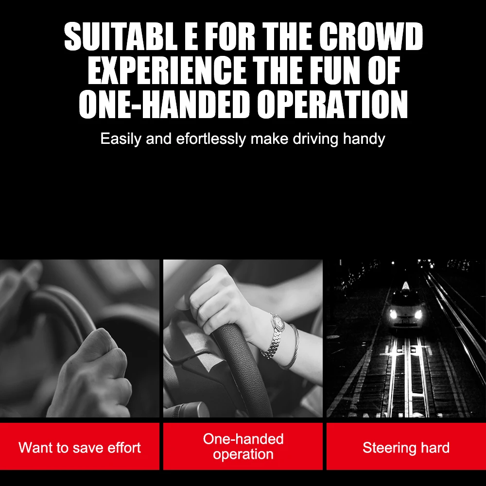 Car Steering Wheel Booster For Car Truck Tractor Forklift Spinner Knob Grip Ball Turning Hand Control 360 Degree Auto Parts