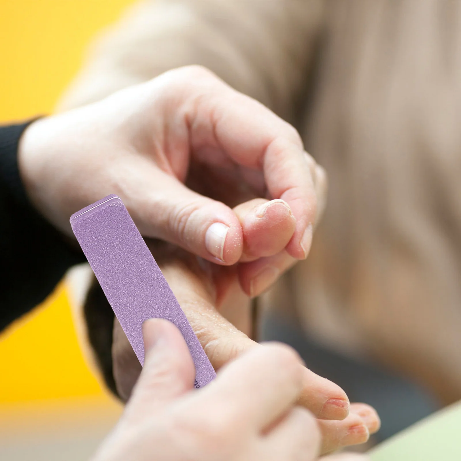 10 قطعة قسط مسمار الإسفنج ملف التلميع كتلة المحمولة المنزل السفر صالون استخدام مسمار الإسفنج الرملي مانيكير كتلة #2