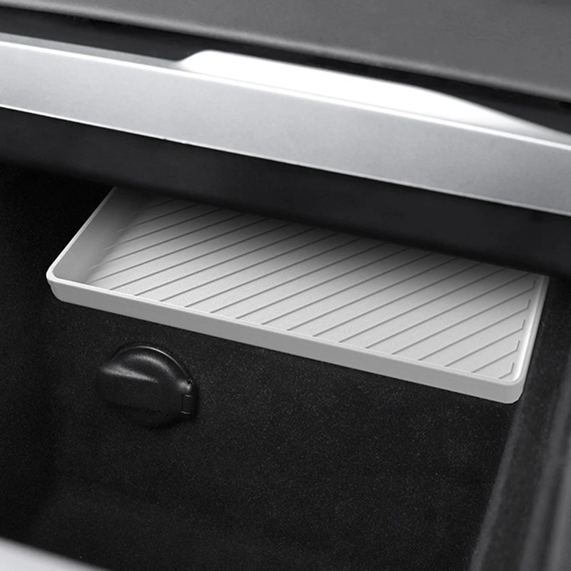 Z0C-hFor Tesla รุ่น 3 + ใหม่ Model3 Central Control ซิลิโคน Pad กล่องเก็บกลางด้านล่างซิลิโคน Pad สําหรับใหม่ Model3