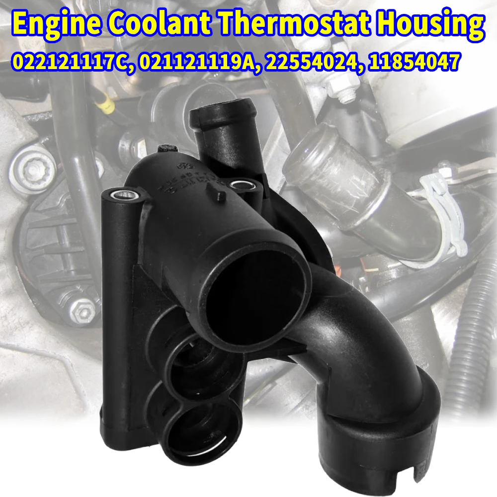 

Engine Coolant Thermostat Housing Outlet Flange Assembly For Audi A3 Quattro Base Hatchback 4-Door 2006-2009 022121117C
