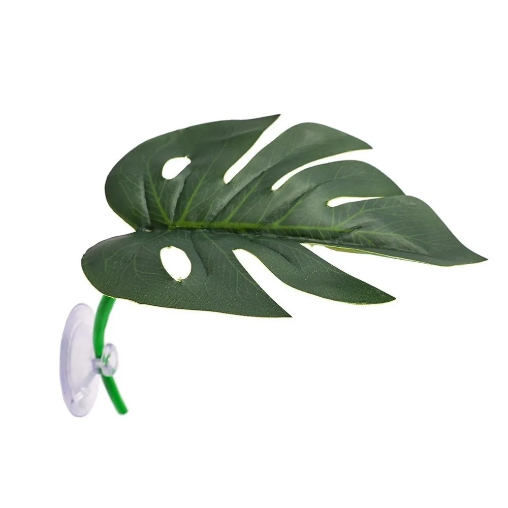 

1/4PCS Green Leaf Betta Fish Rest Aquarium-Safe Simulated Lotus Floating Bed Suction Cup Fighting Perch Leaf Hammock