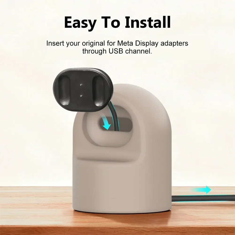 1pc Charger Stand Silicone Electromechanical Wristband Charging Functional Dock For Meta For RayBan Display Accessories