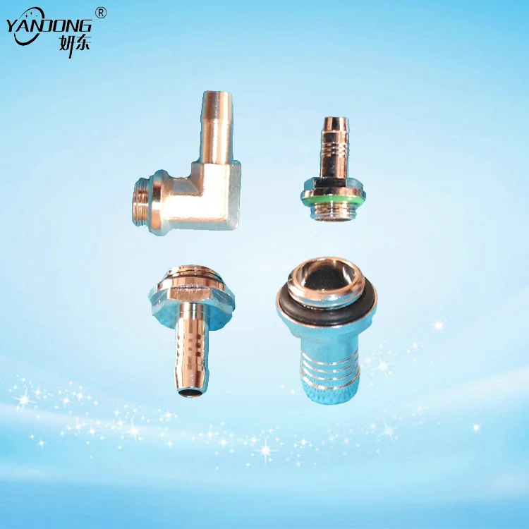 G1/4 female threaded cooling water drainage cold matching spigot connector 2 minutes pagoda head outside diameter 7mm 9mm 11mm