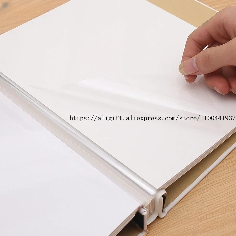 12inch Leather Baby Infant Children Growth Record Book Family Photo Album with DIY Paste Type for Wedding Craft