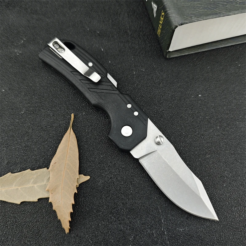 Small 35DPLC 440c blade survival nylon fiber handle camping fishing folding knife collection for men